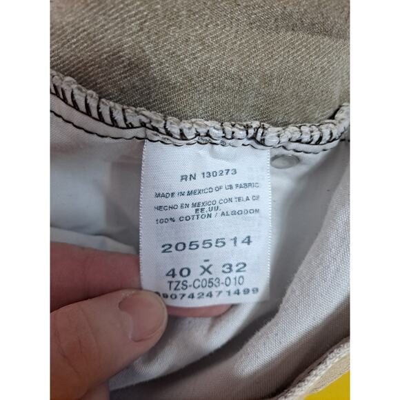 Lee Men's Khaki Denim Relaxed Fit Straight Leg Jeans Size 40x32 - Picture 8 of 8